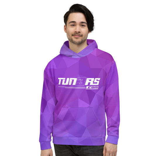 Tun3rs Full Print Purple Hoodie