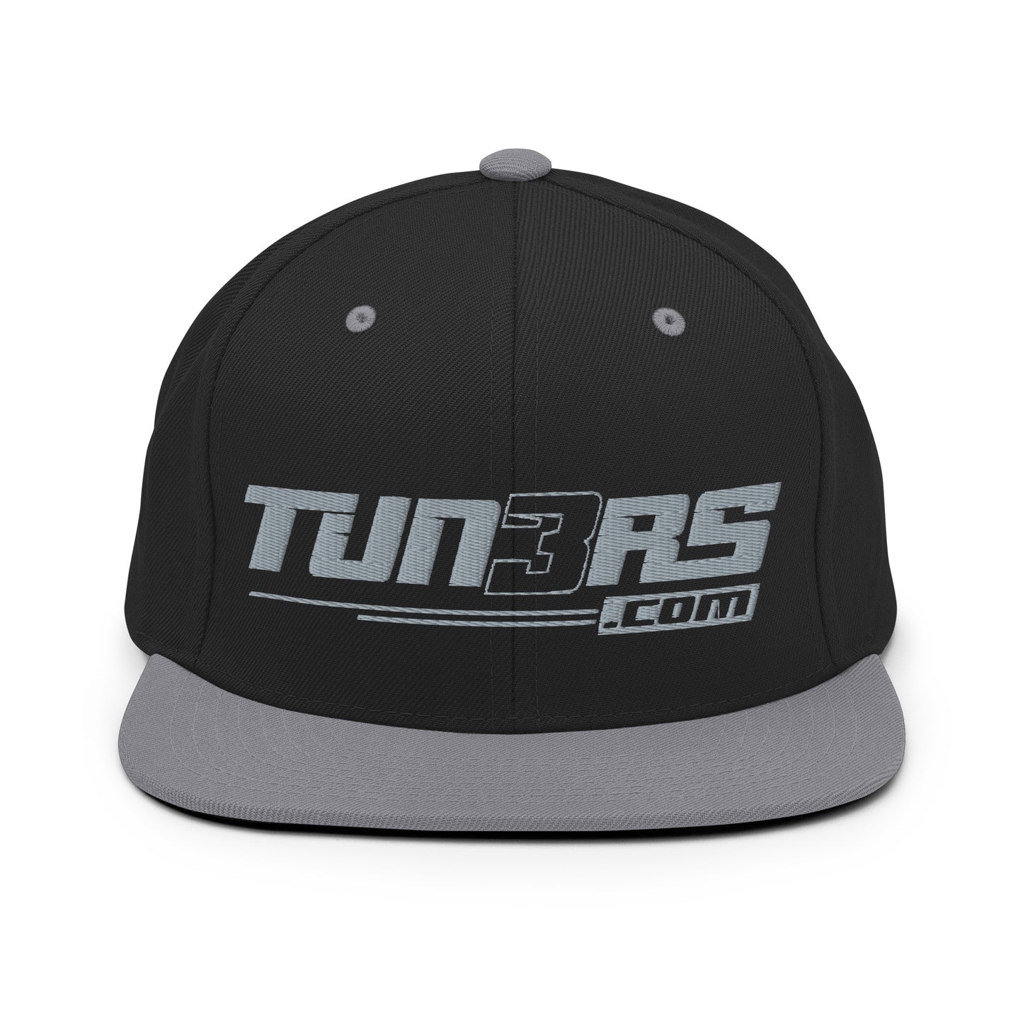 Tun3rs Gray Logo Snapback Hat