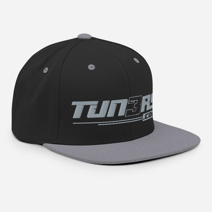 Tun3rs Gray Logo Snapback Hat