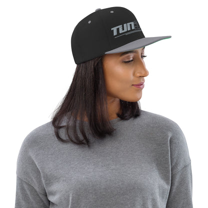 Tun3rs Gray Logo Snapback Hat